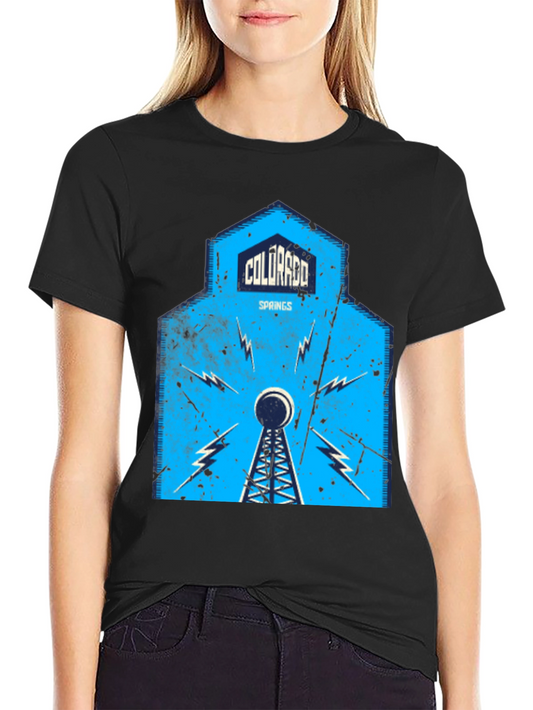 Colorado Springs Retro Radio Tower Graphic Tee