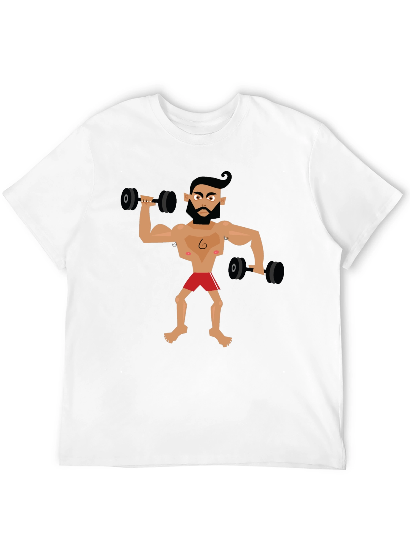 Cartoon Gym Dude T-Shirt