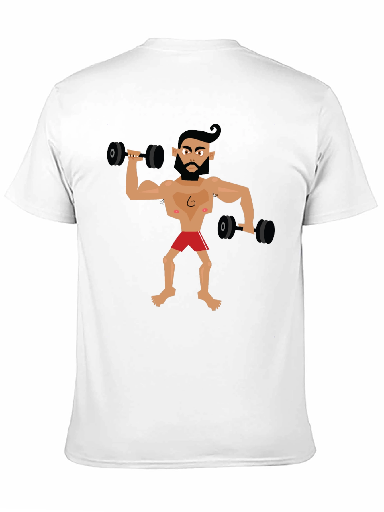 Cartoon Gym Dude T-Shirt