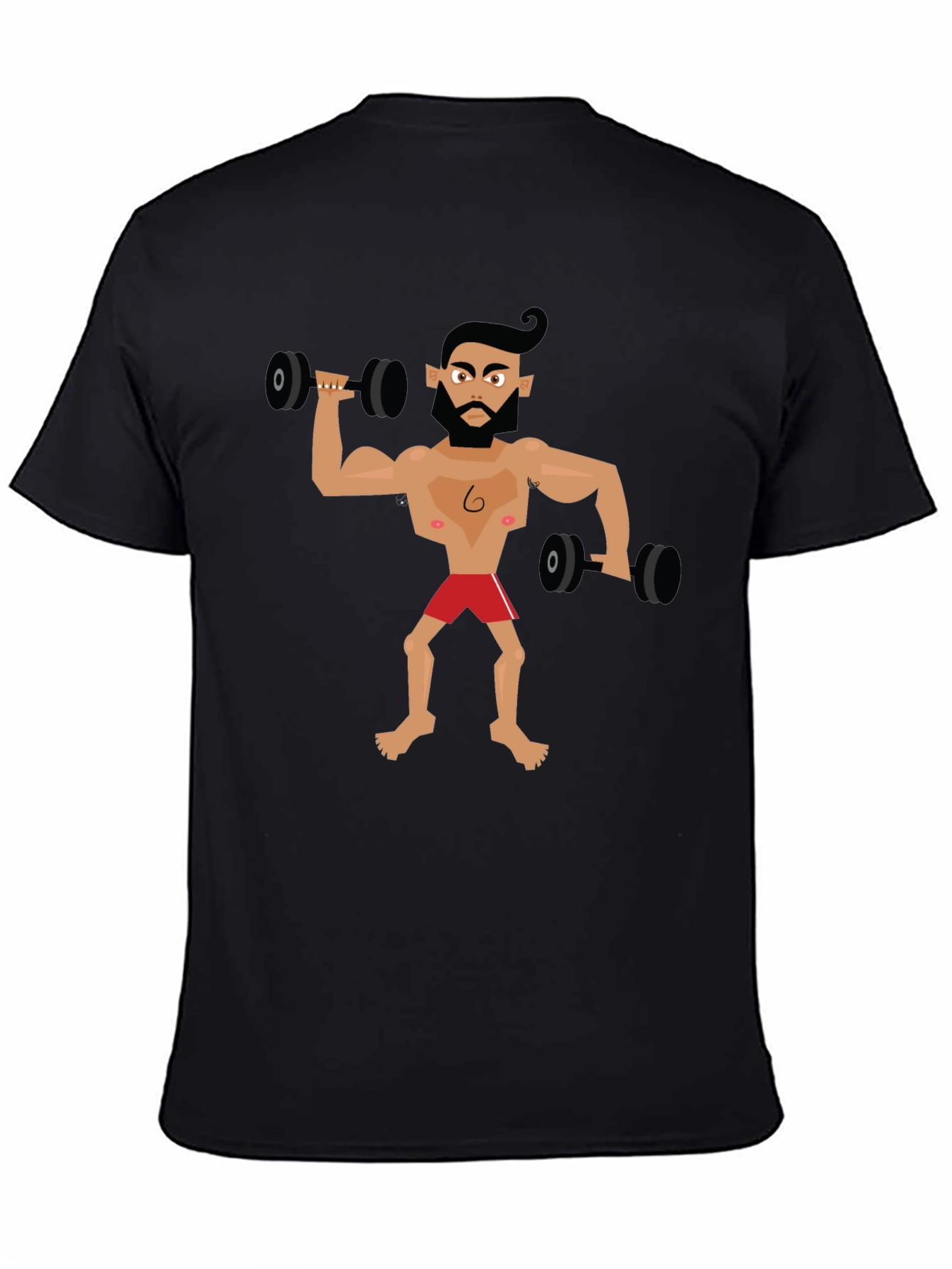 Cartoon Gym Dude T-Shirt
