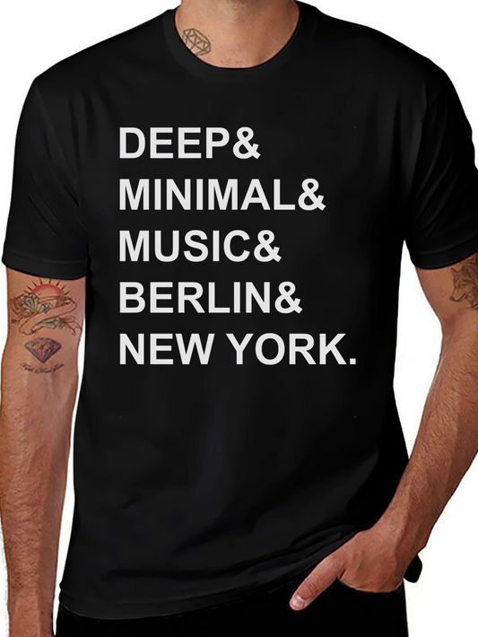Deep Minimal Music Graphic Tee