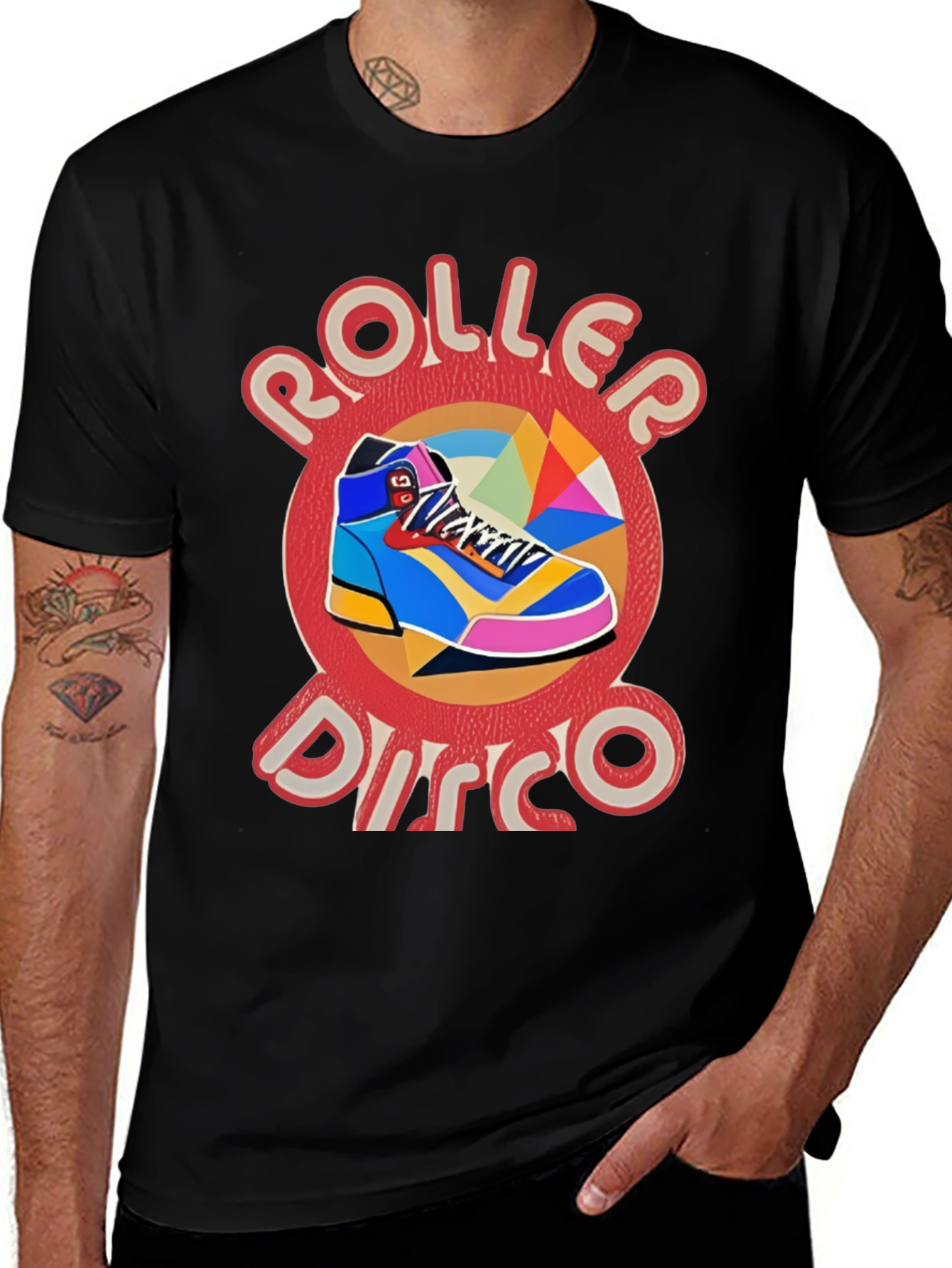 Roller Disco Graphic Tee - Retro Style
