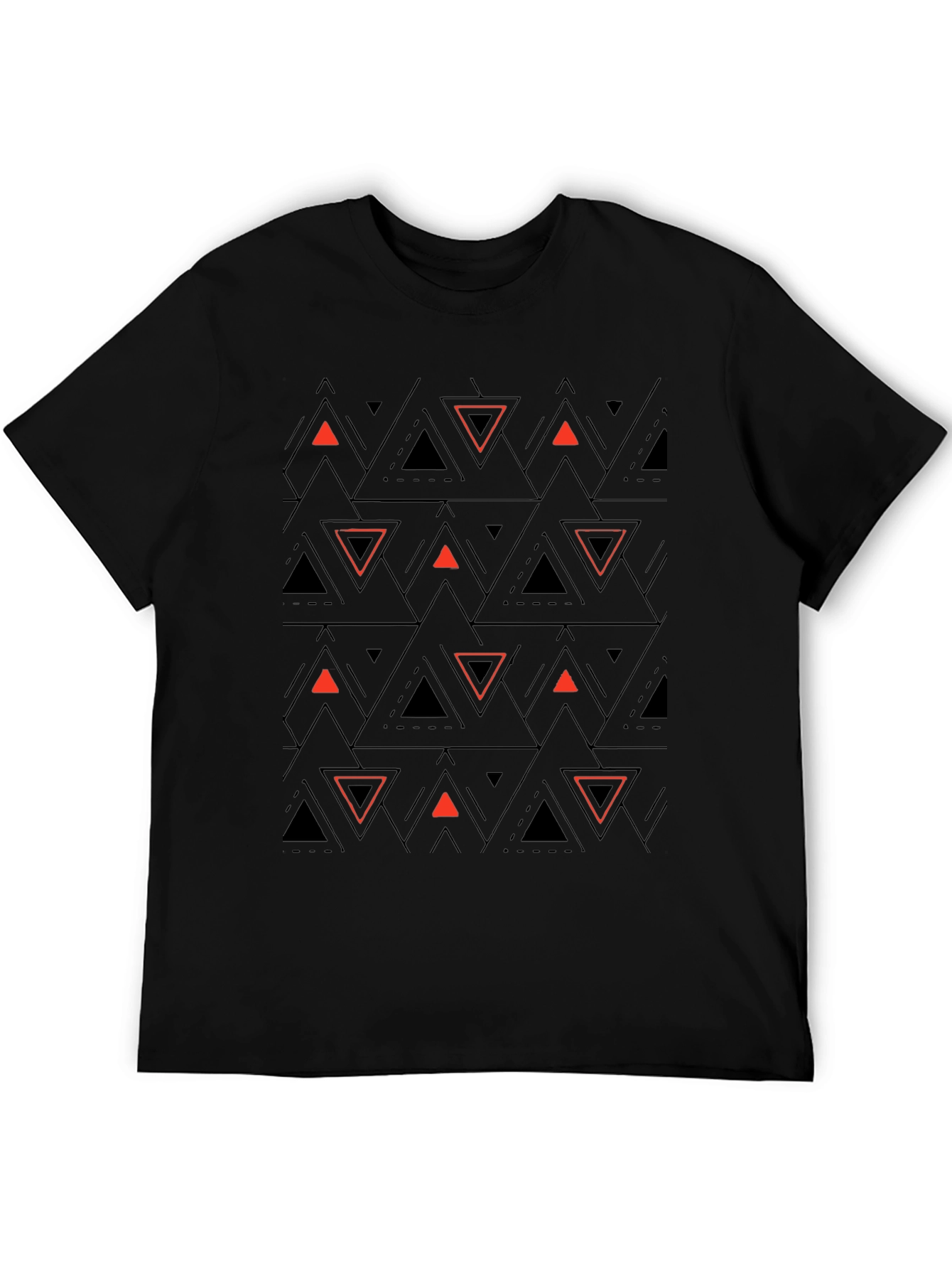 Geometric Triangle T-Shirt - Modern Design
