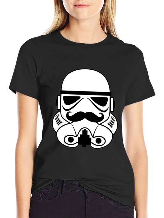 Stormtrooper Mustache Graphic T-Shirt