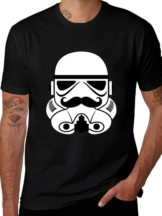 Stormtrooper Mustache Graphic T-Shirt