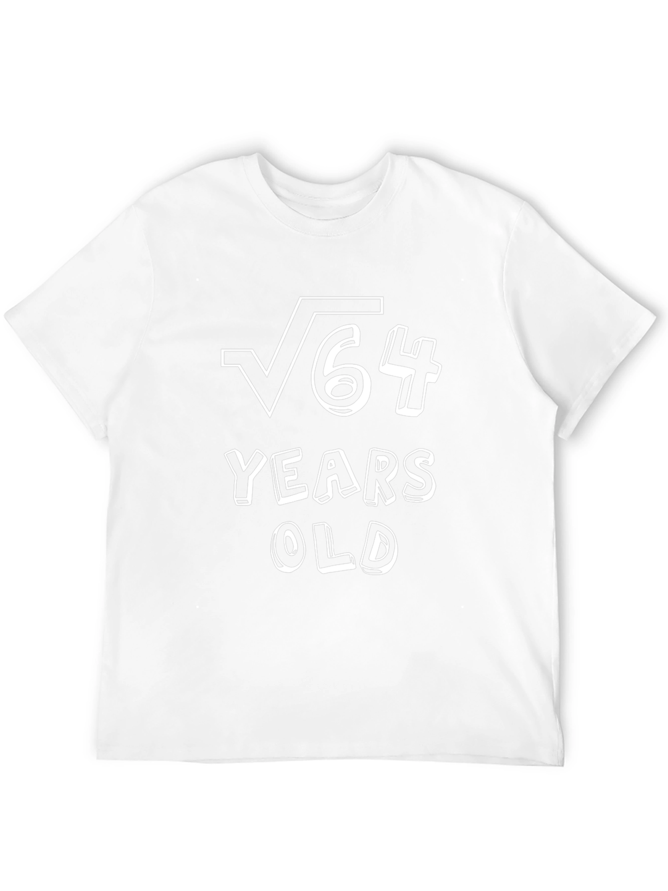 Funny 64th Birthday Math Root T-Shirt