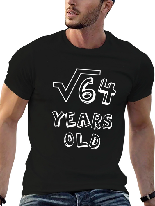 Funny 64th Birthday Math Root T-Shirt
