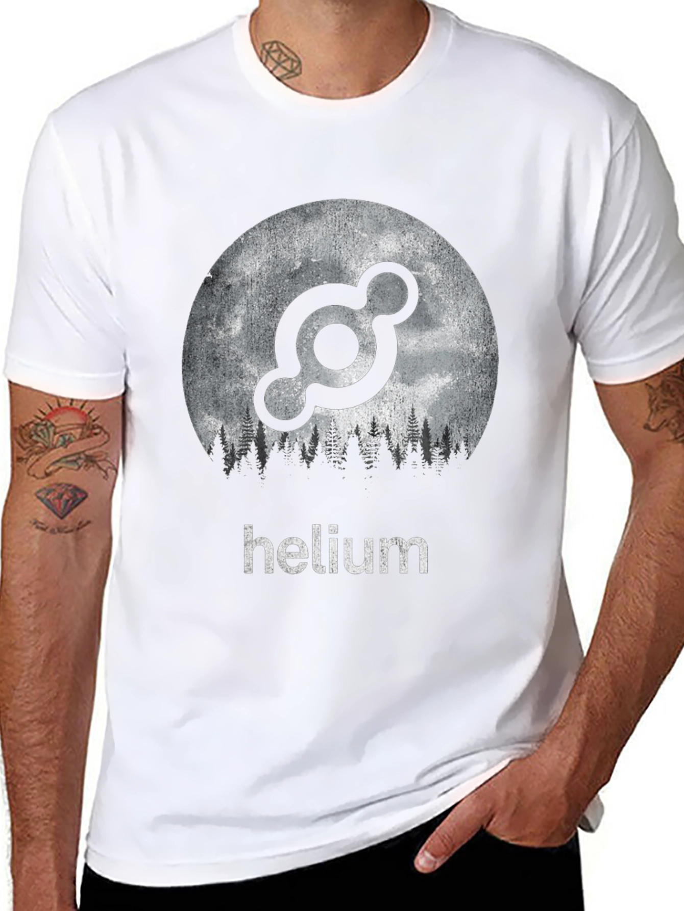 Helium Crypto Forest Moon T-Shirt
