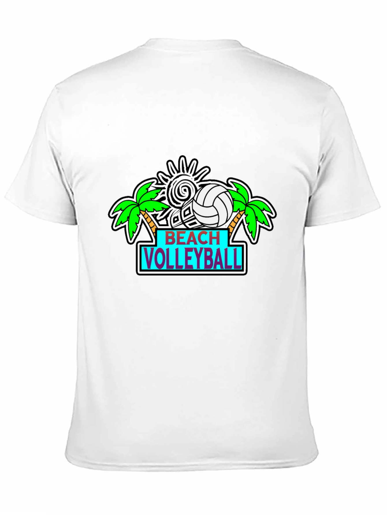 Beach Volleyball Graphic T-Shirt