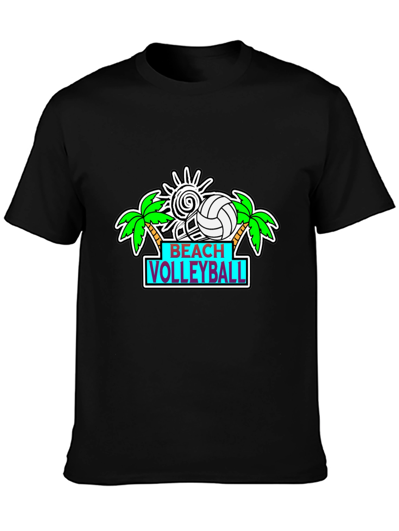 Beach Volleyball Graphic T-Shirt