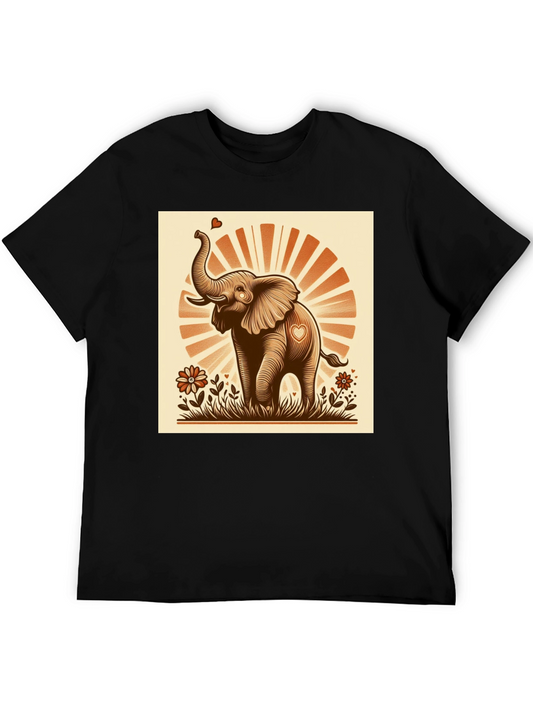 Cute Elephant Heart T-Shirt - Graphic Tee