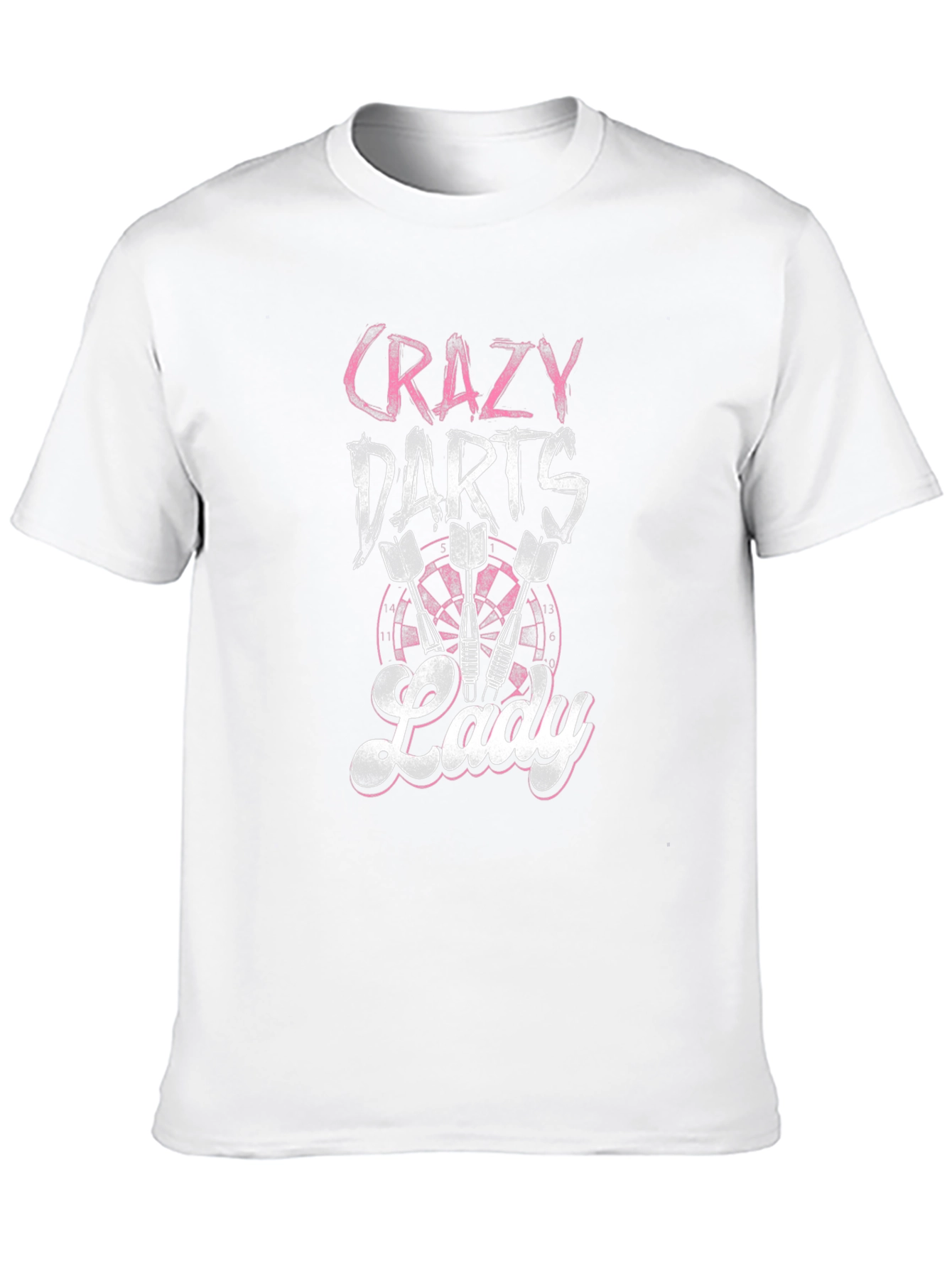Crazy Darts Lady T-Shirt - Fun Dart Player Tee