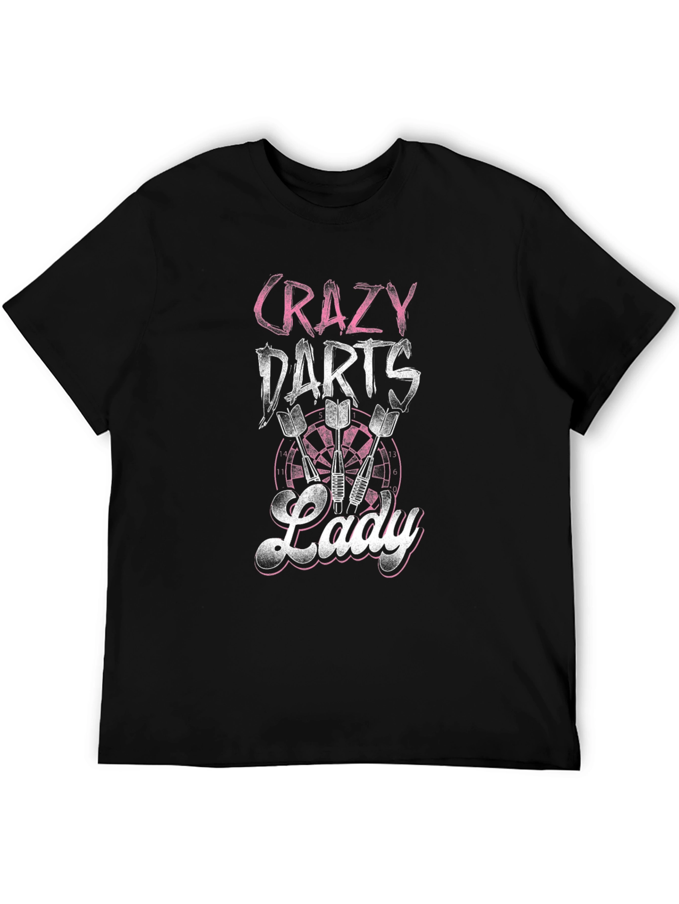 Crazy Darts Lady T-Shirt - Fun Dart Player Tee
