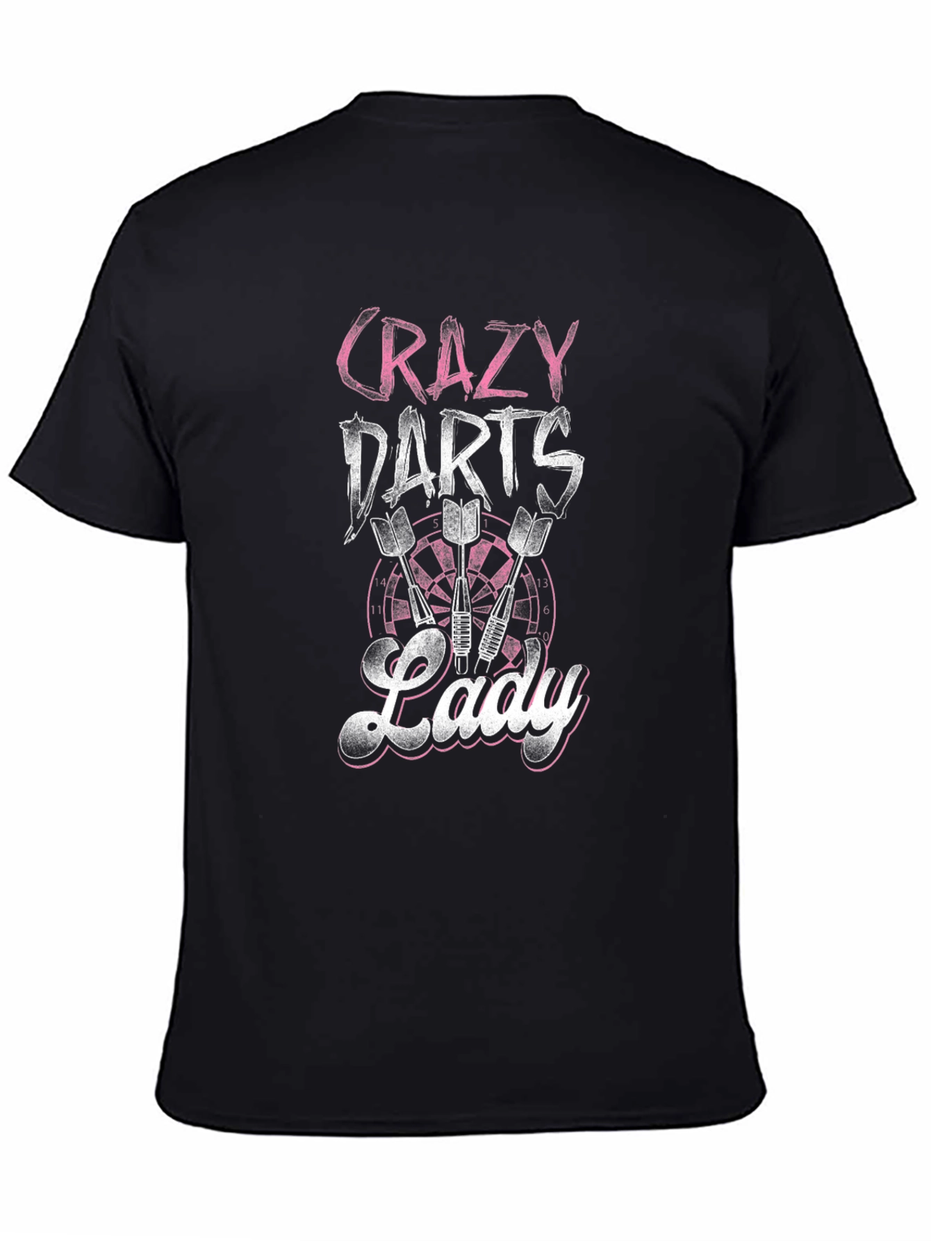Crazy Darts Lady T-Shirt - Fun Dart Player Tee