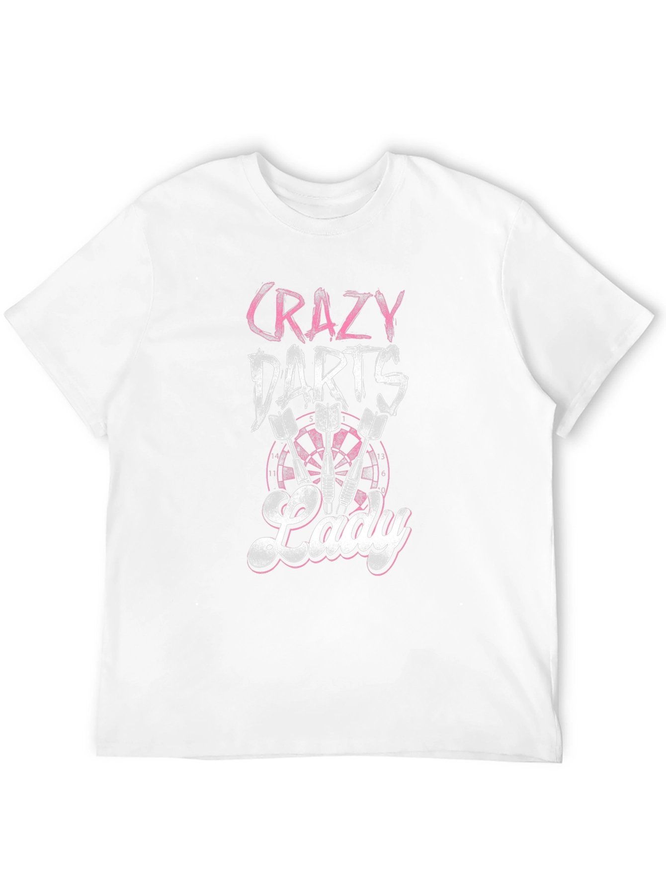 Crazy Darts Lady T-Shirt - Fun Dart Player Tee