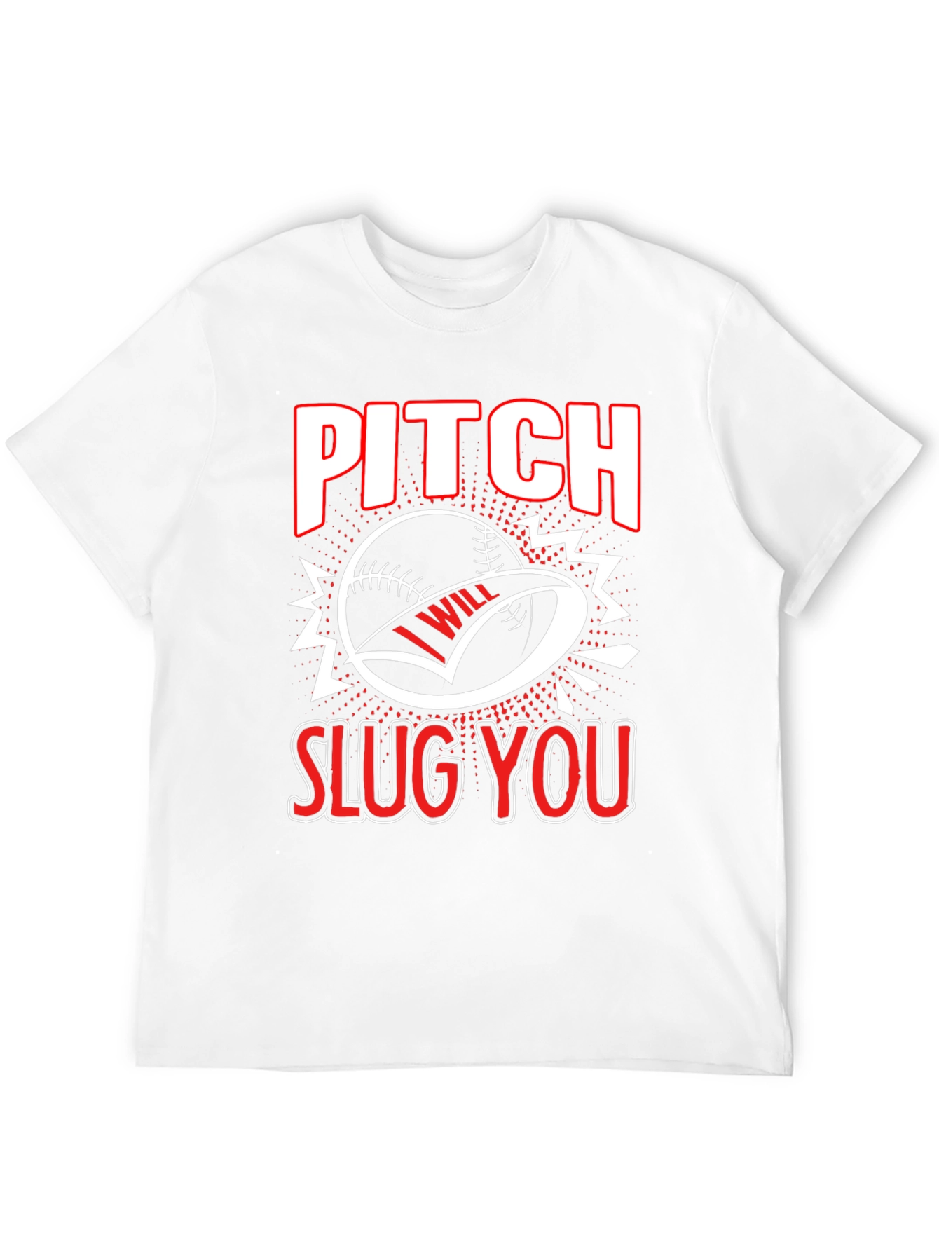 Pitch Slug You Baseball Graphic Tee