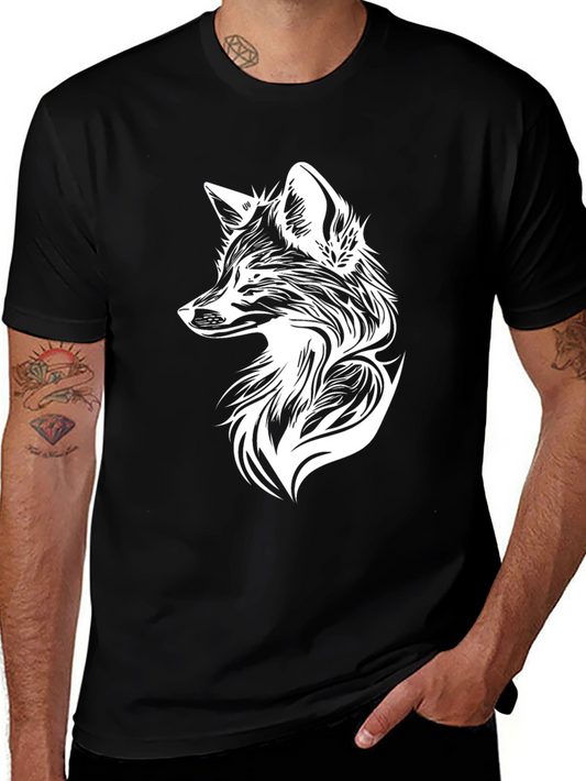 Fox Graphic Tee - Black Short Sleeve Shirt
