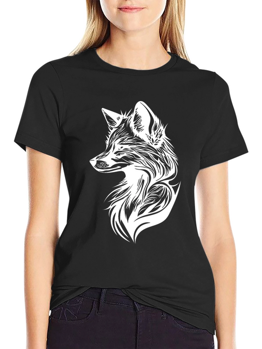 Fox Graphic Tee - Black Short Sleeve Shirt