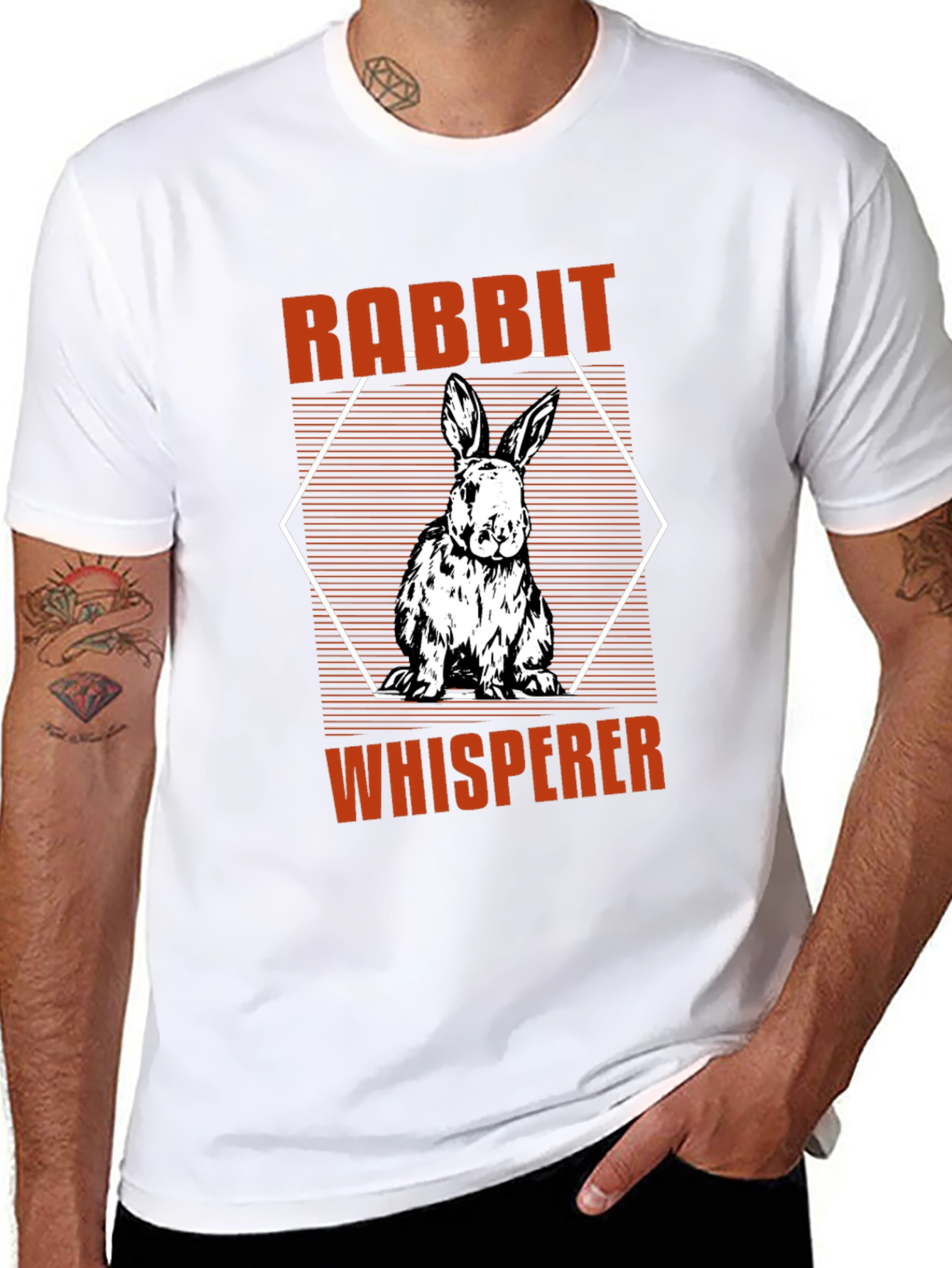 Rabbit Whisperer Graphic T-Shirt - Animal Lover Tee