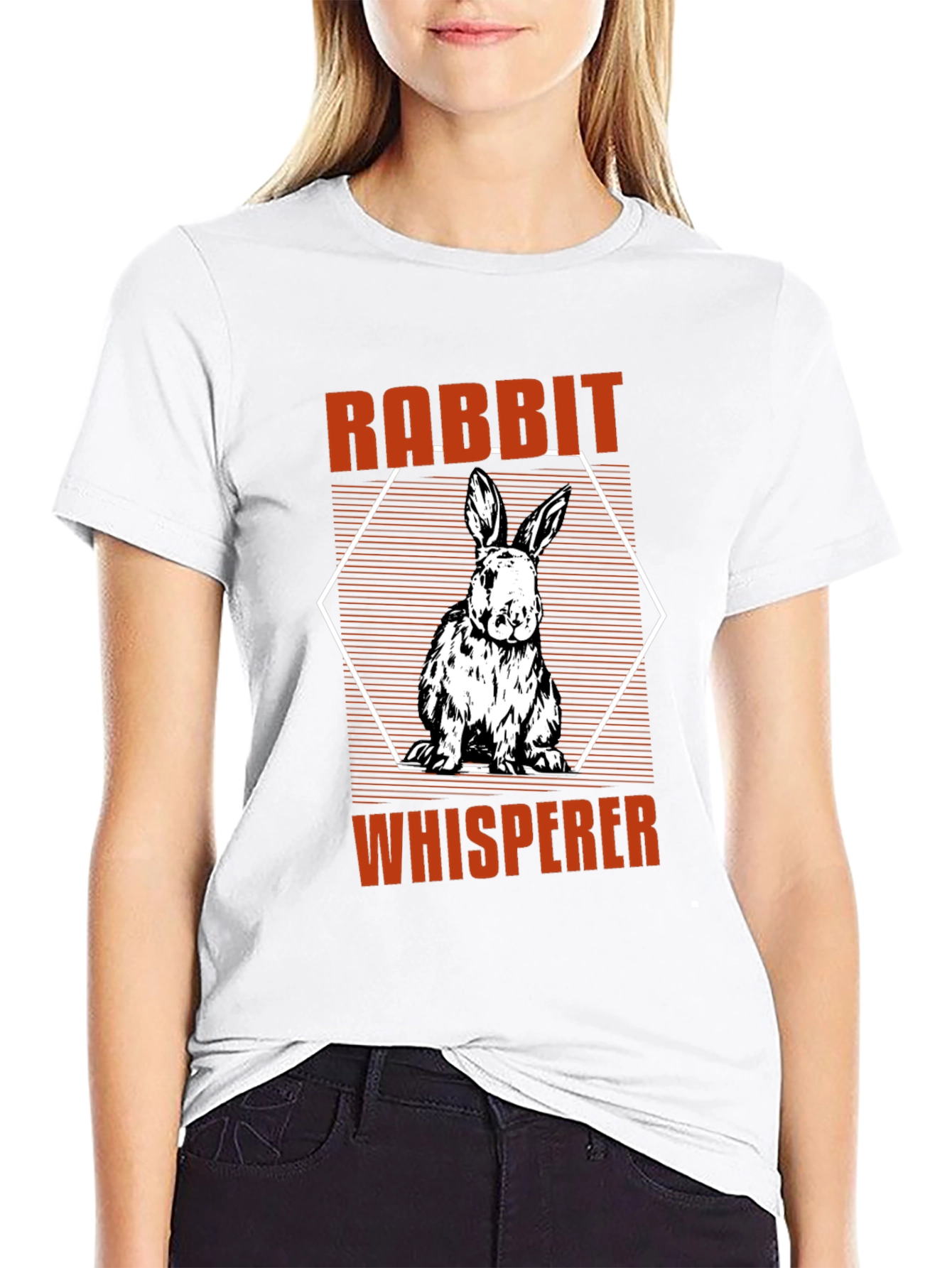 Rabbit Whisperer Graphic T-Shirt - Animal Lover Tee