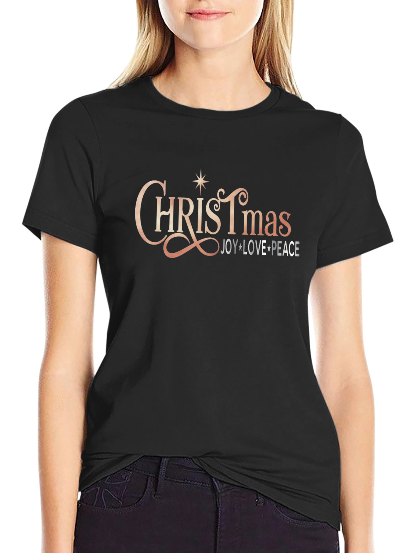Christmas Joy Love Peace Graphic Tee