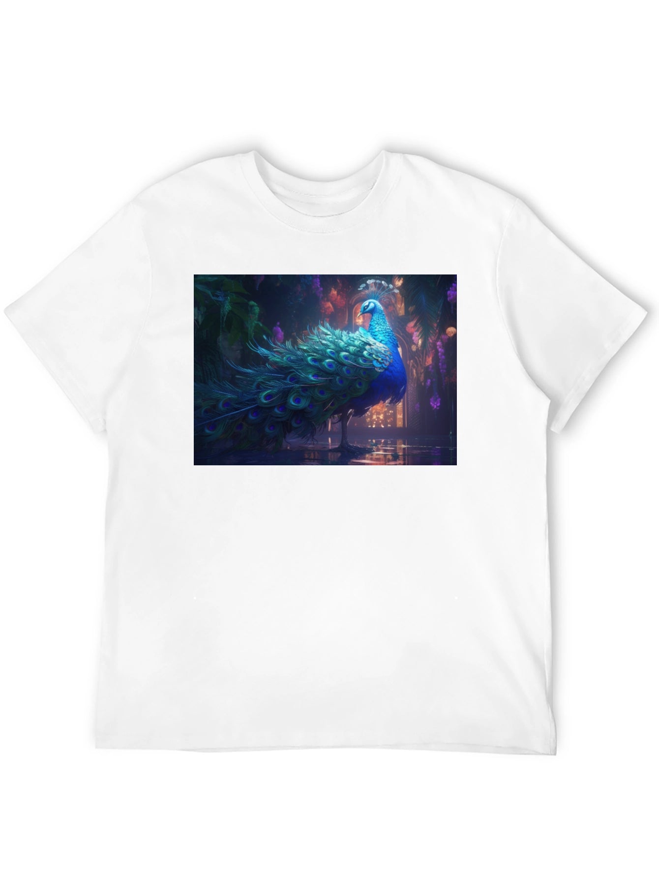 Peacock Graphic Tee - Stylish Mens T-Shirt