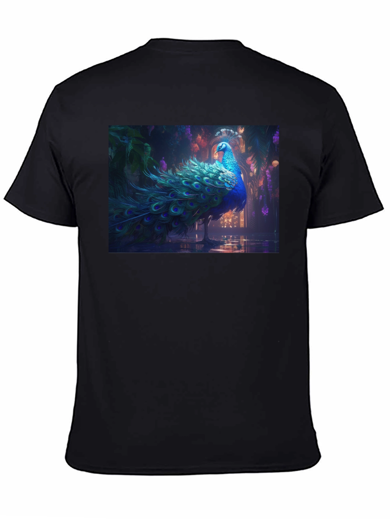 Peacock Graphic Tee - Stylish Mens T-Shirt