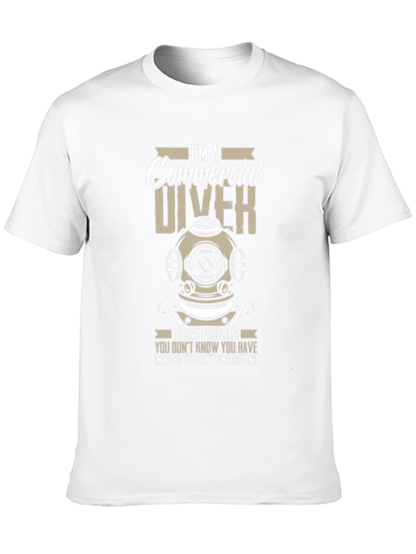 Commercial Diver Graphic Tee - Problem Solver T-Shirt