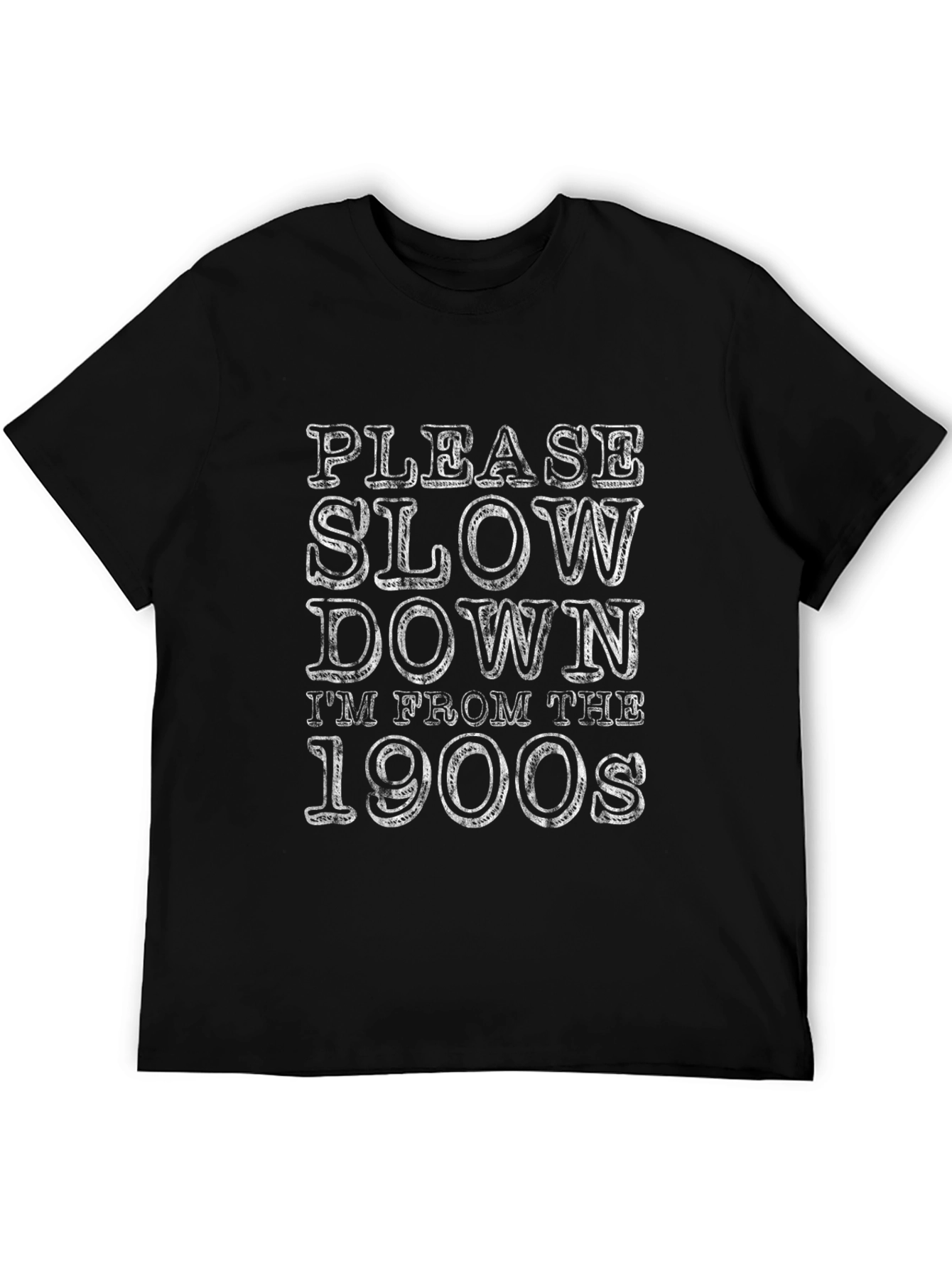 Please Slow Down T-Shirt: Retro 1900s Humor Tee