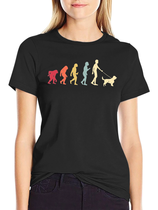 Dog Evolution T-Shirt - Black