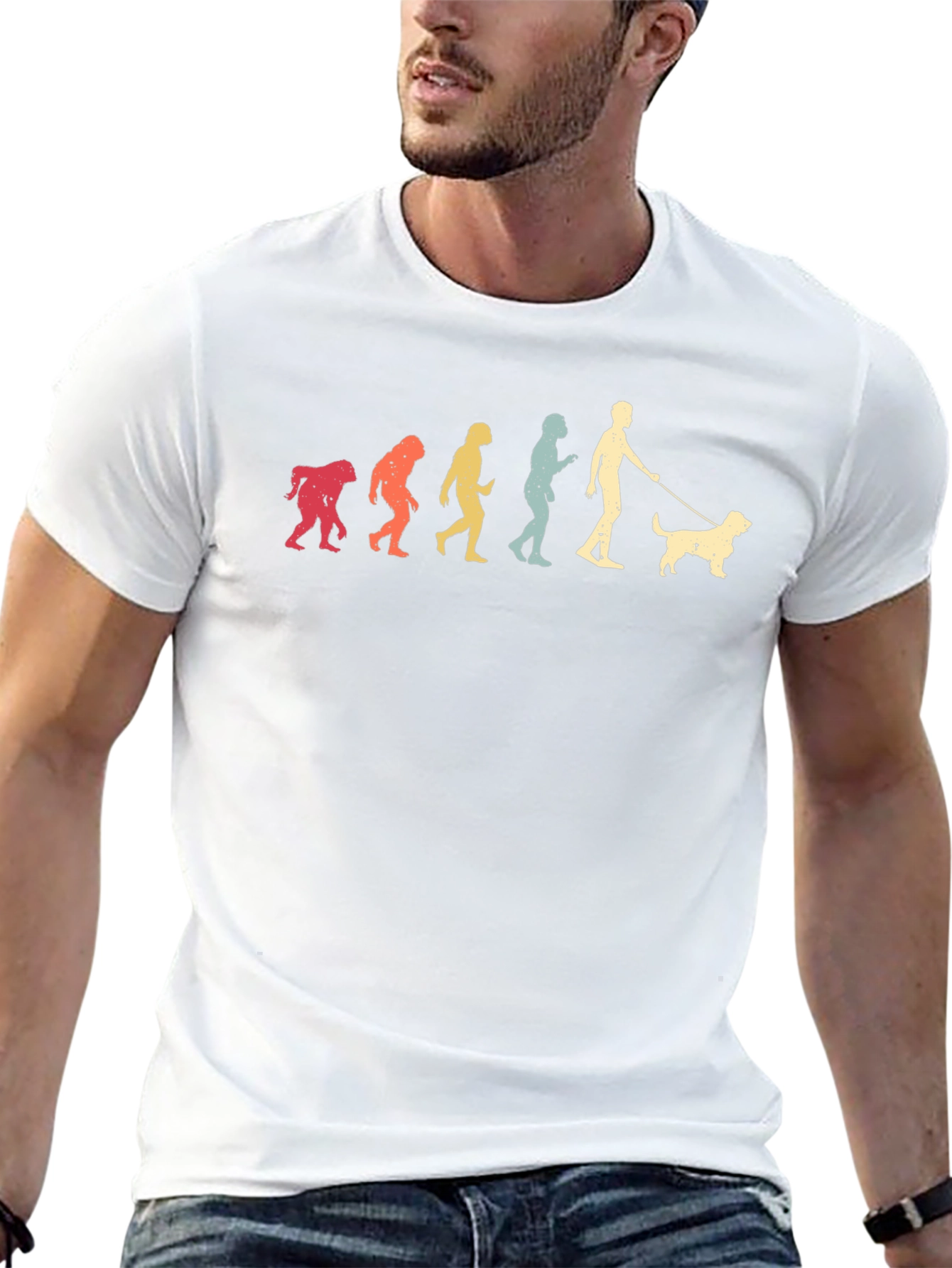 Dog Evolution T-Shirt - Black