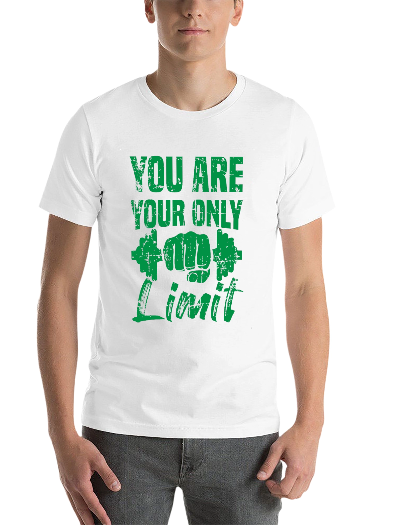 Motivational Gym T-Shirt - You Are Your Only Limit