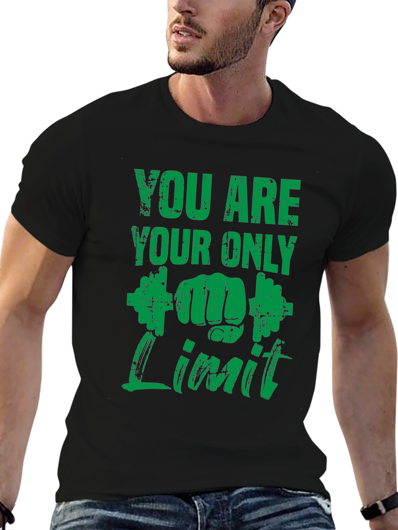 Motivational Gym T-Shirt - You Are Your Only Limit