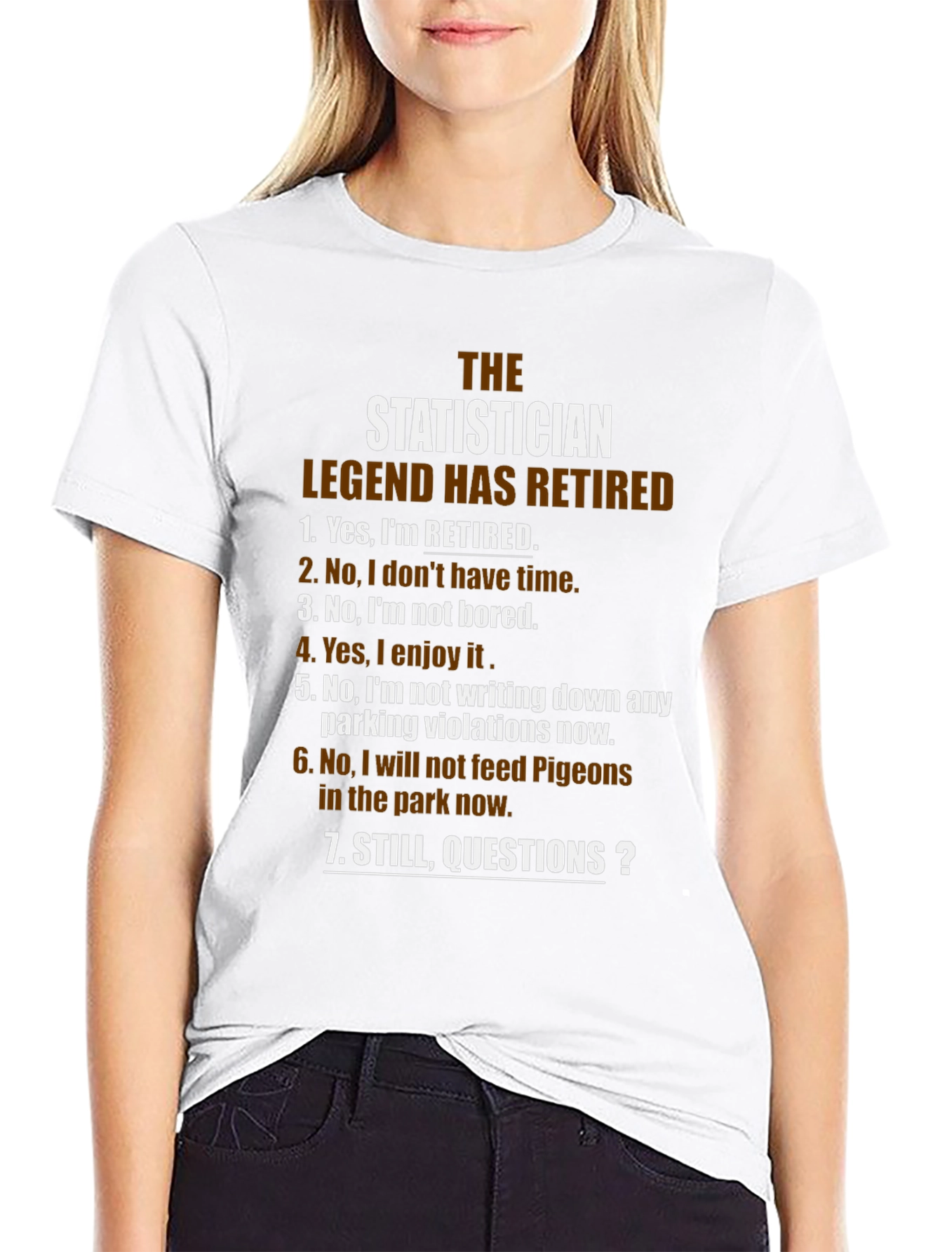 Retired Statistician Legend T-Shirt