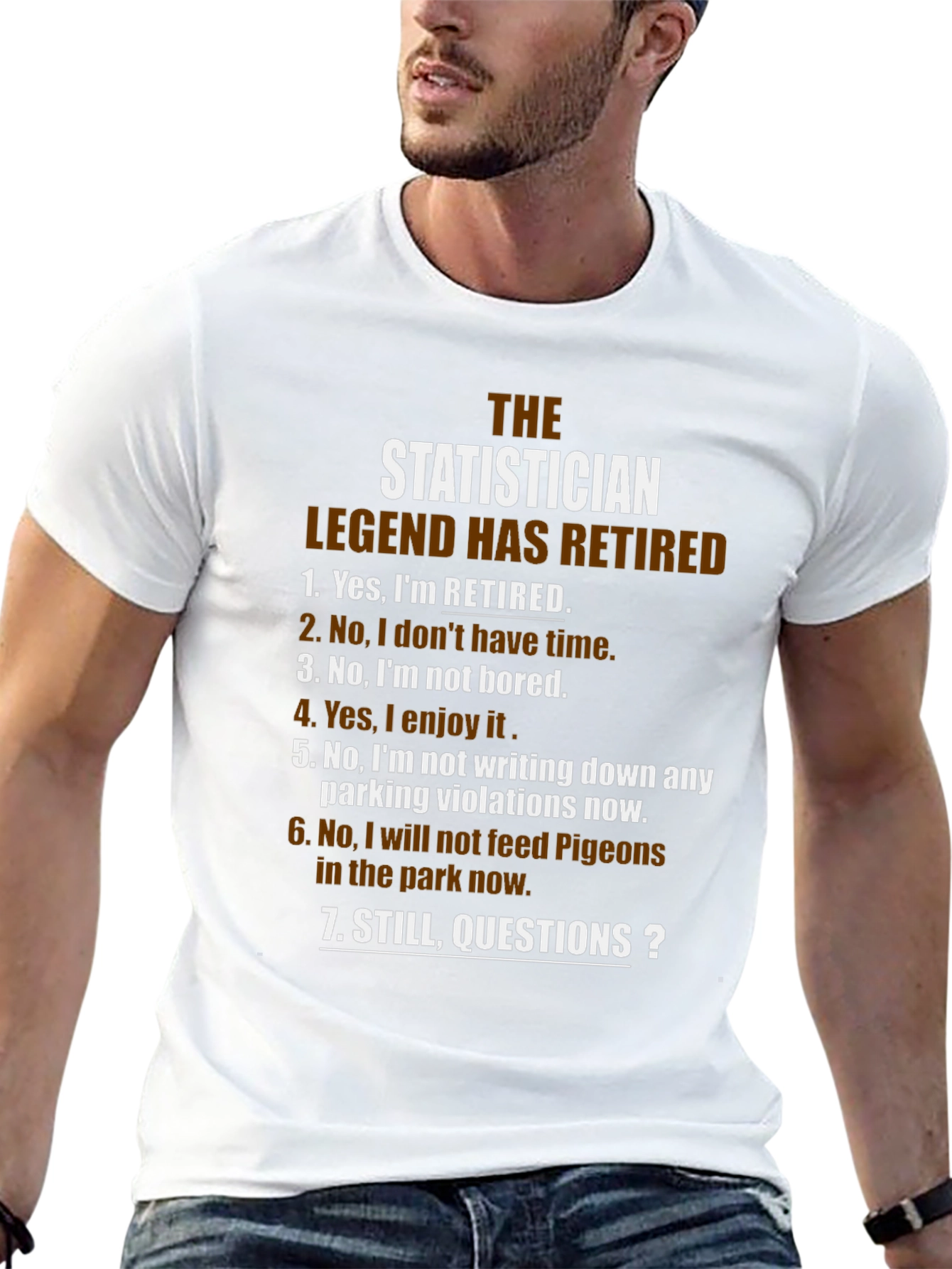 Retired Statistician Legend T-Shirt