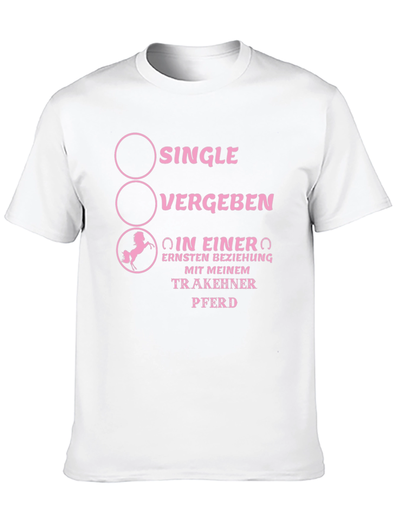 Single Vergaben Trakehner Horse T-Shirt