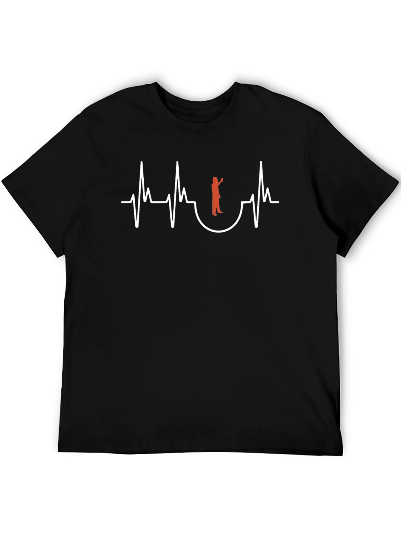 Lifeguard Heartbeat T-Shirt - Black Cotton Tee