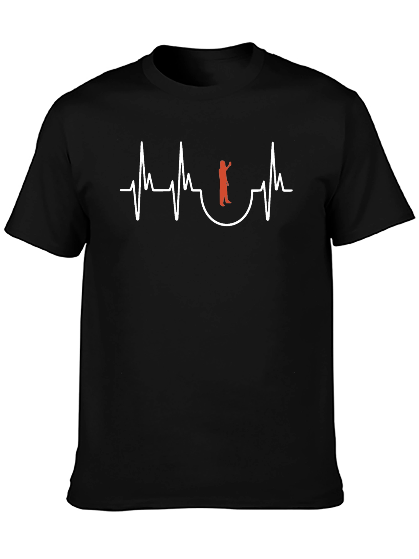 Lifeguard Heartbeat T-Shirt - Black Cotton Tee