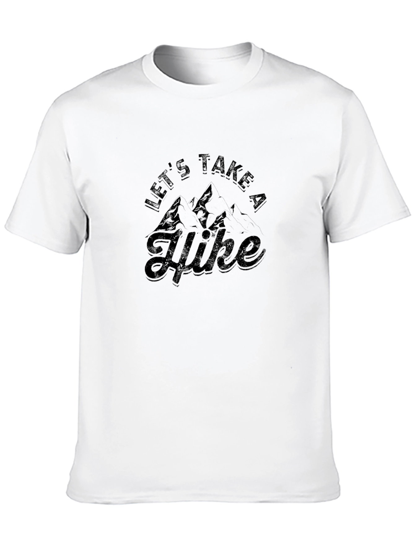 Lets Take A Hike Black Graphic Tee