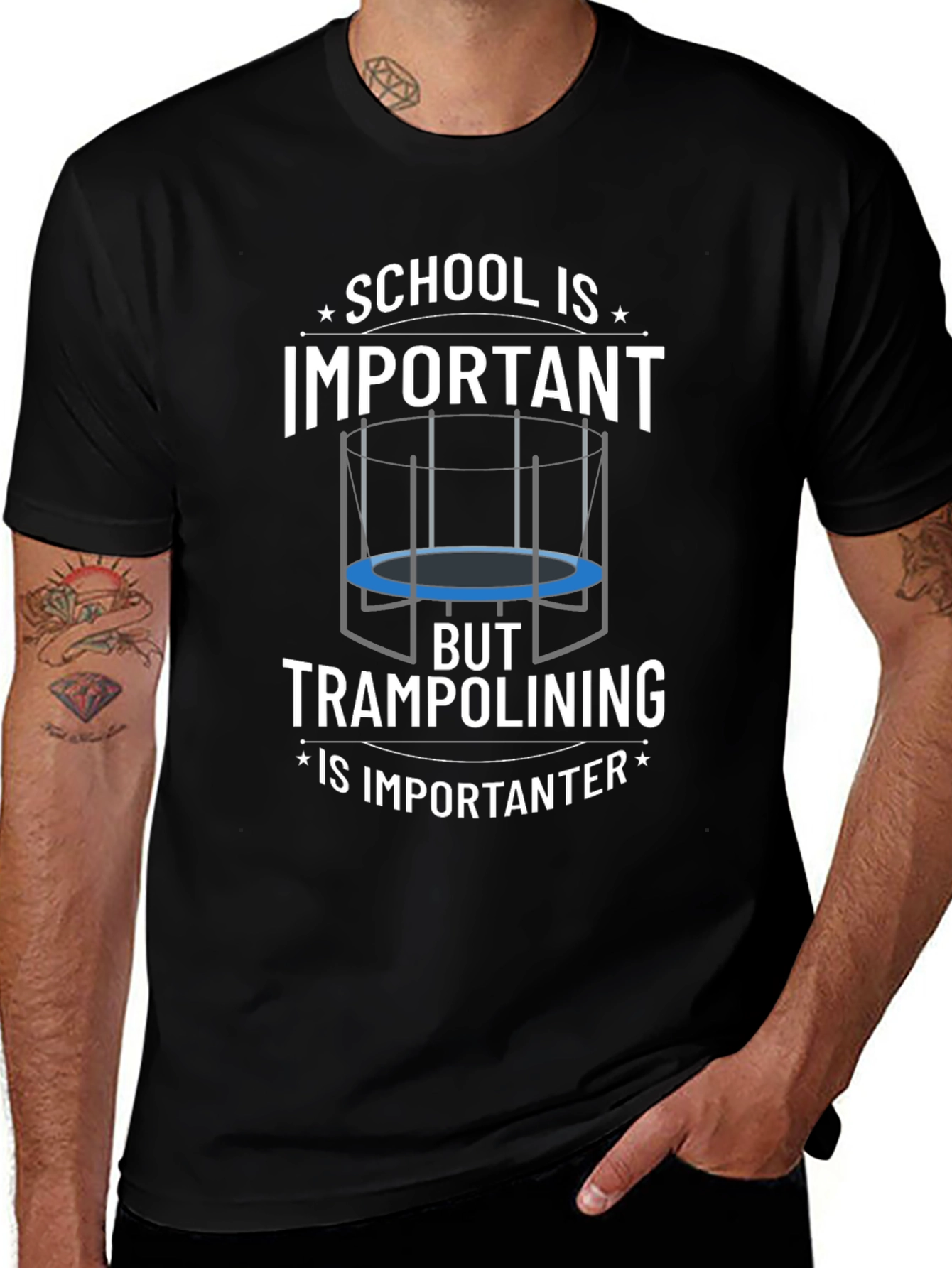 School Important? Trampolining Is Importanter T-Shirt