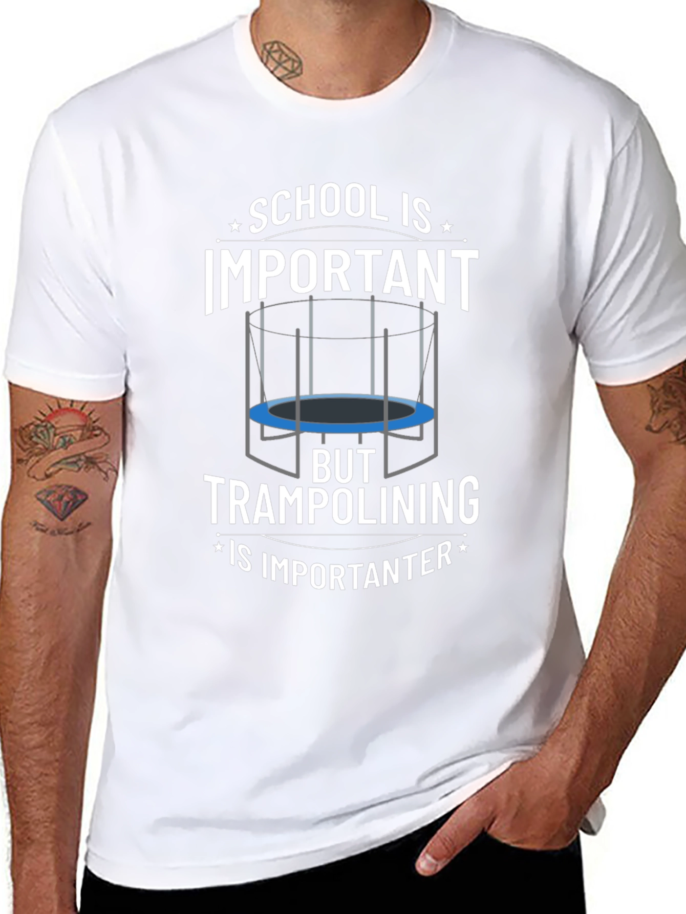 School Important? Trampolining Is Importanter T-Shirt
