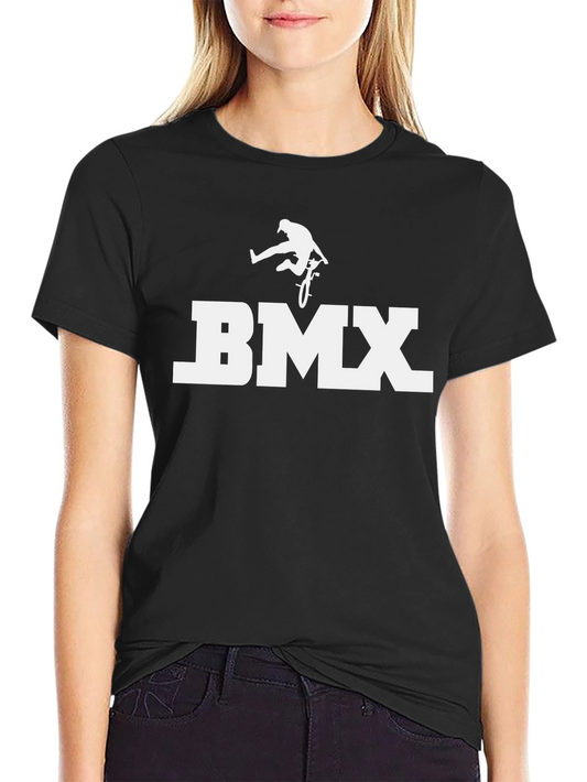 BMX T-Shirt - Black Cotton Graphic Tee
