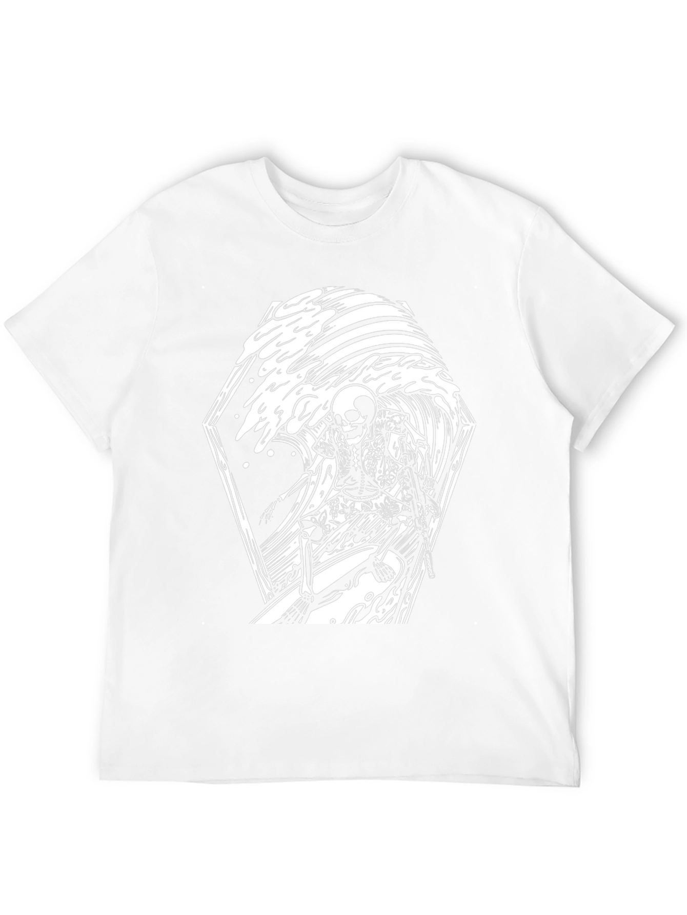 Skeleton Surfer Graphic Tee - Black