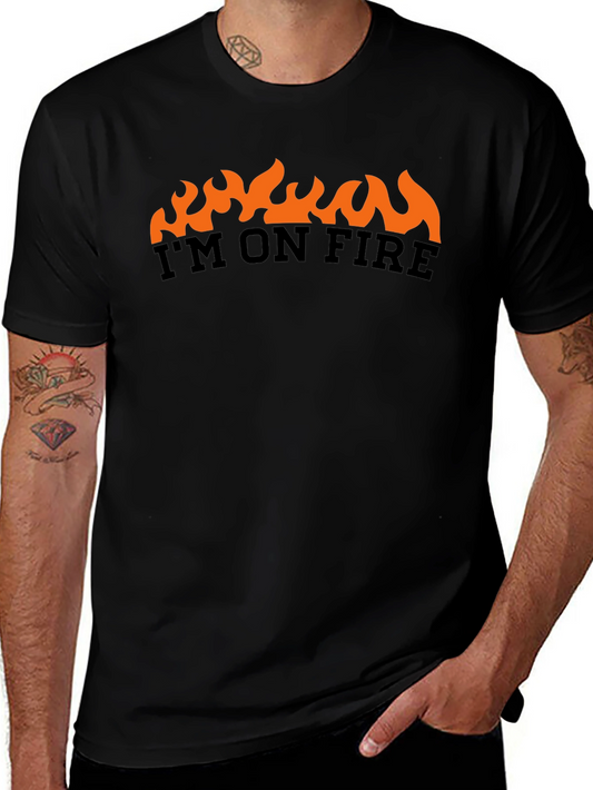 Im On Fire Graphic T-Shirt - Black