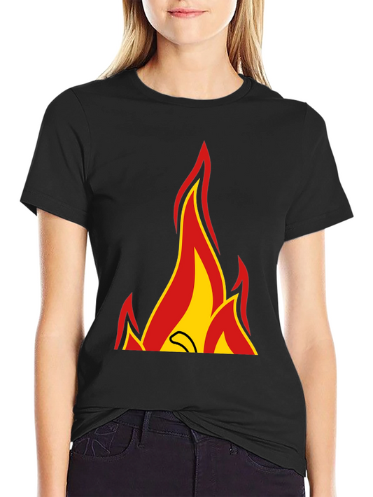 Fiery Graphic Tee - Bold Statement Shirt