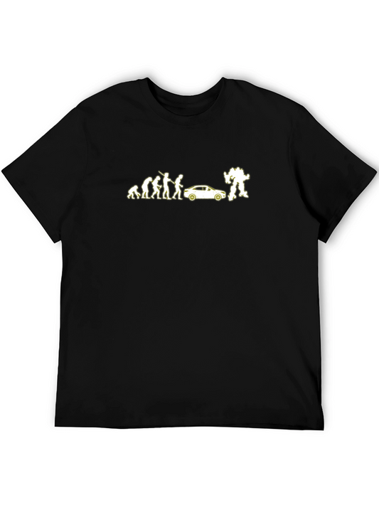 Evolution of Car T-Shirt - Funny Robot Design