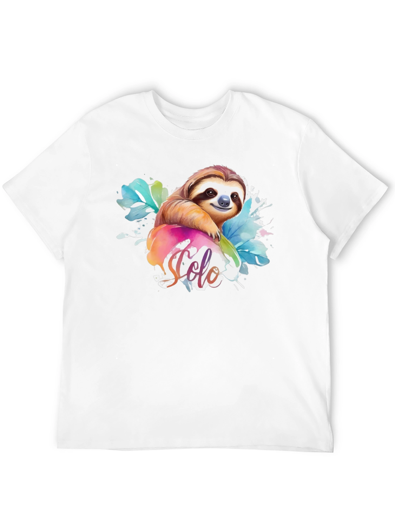 Cute Sloth Watercolor T-Shirt