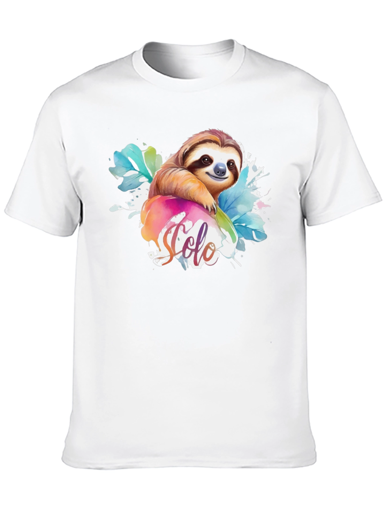 Cute Sloth Watercolor T-Shirt