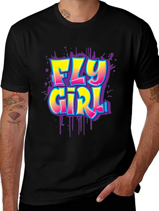 Fly Girl Graphic Tee - Black