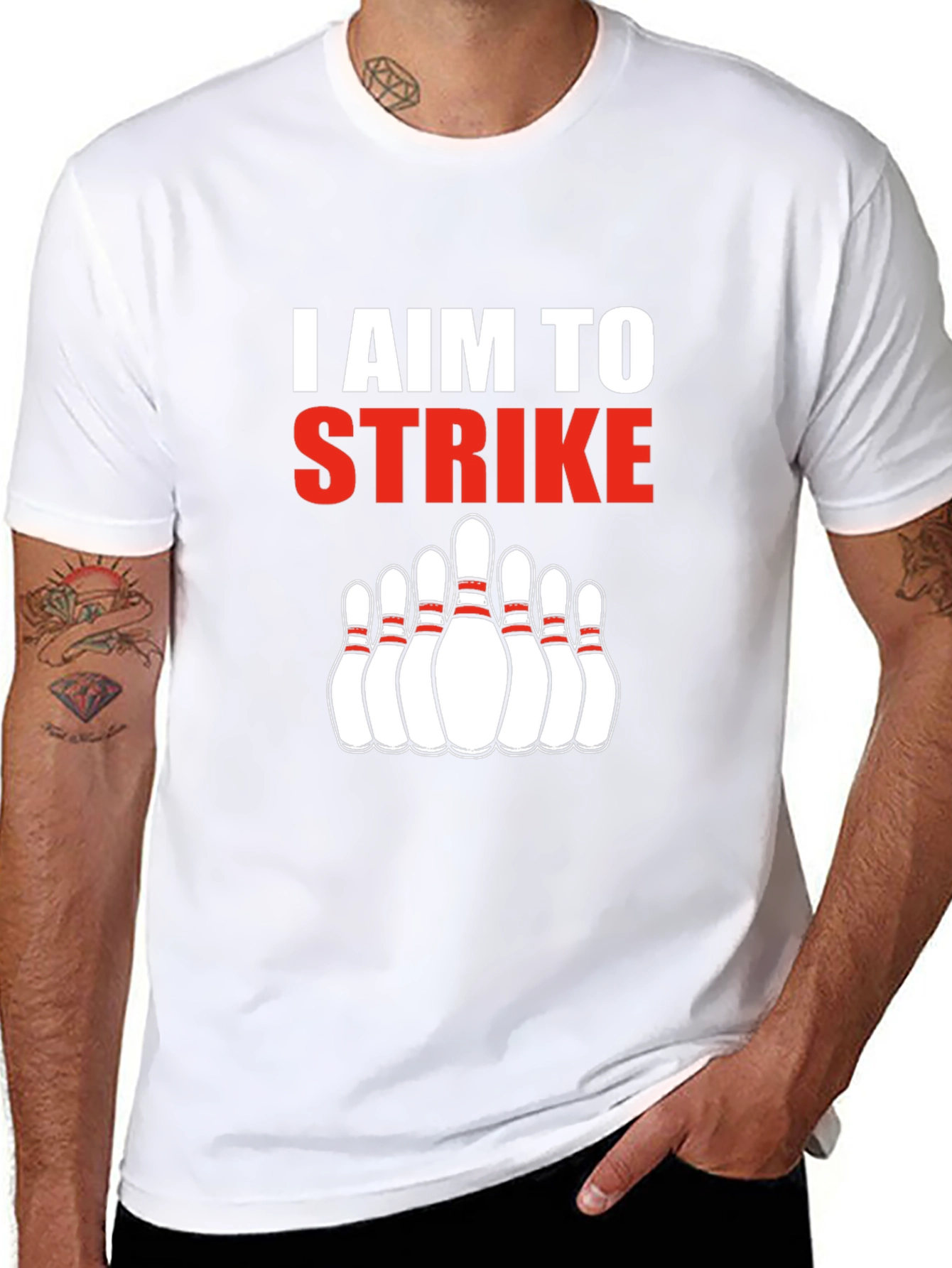 I Aim To Strike Bowling T-Shirt